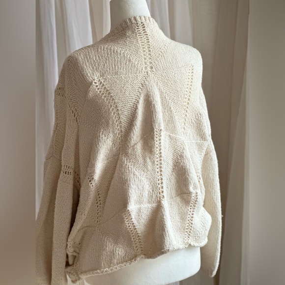 FOR LIVING IN: Peruvian Patchwork GrandamaCore Cardigan Ethical Item - Picture 11 of 13